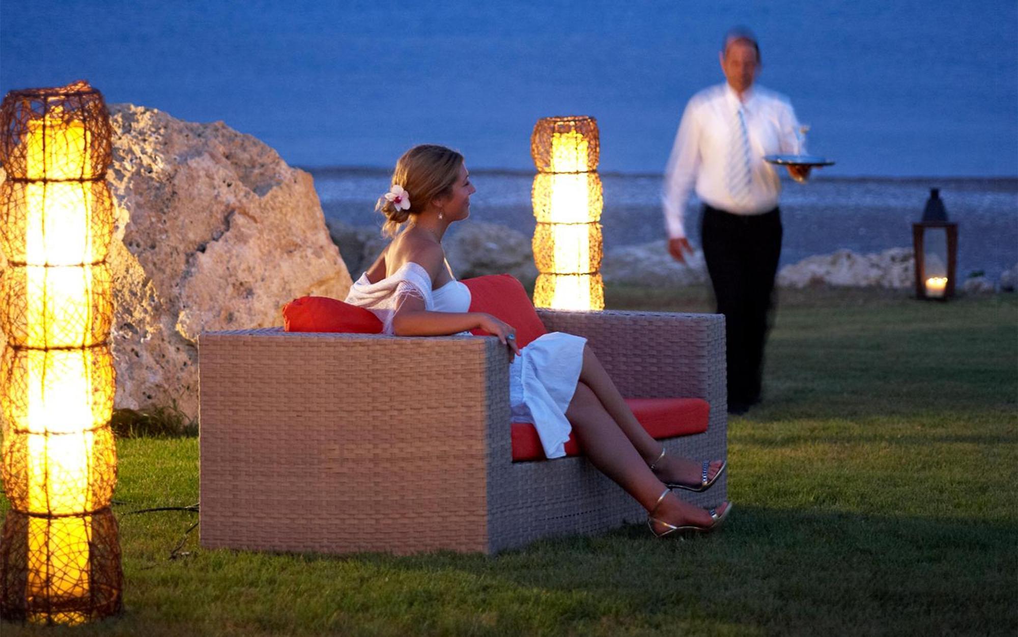 Rodos Palladium Leisure & Wellness Kallithea  Exterior photo A butler serving a guest at a resort