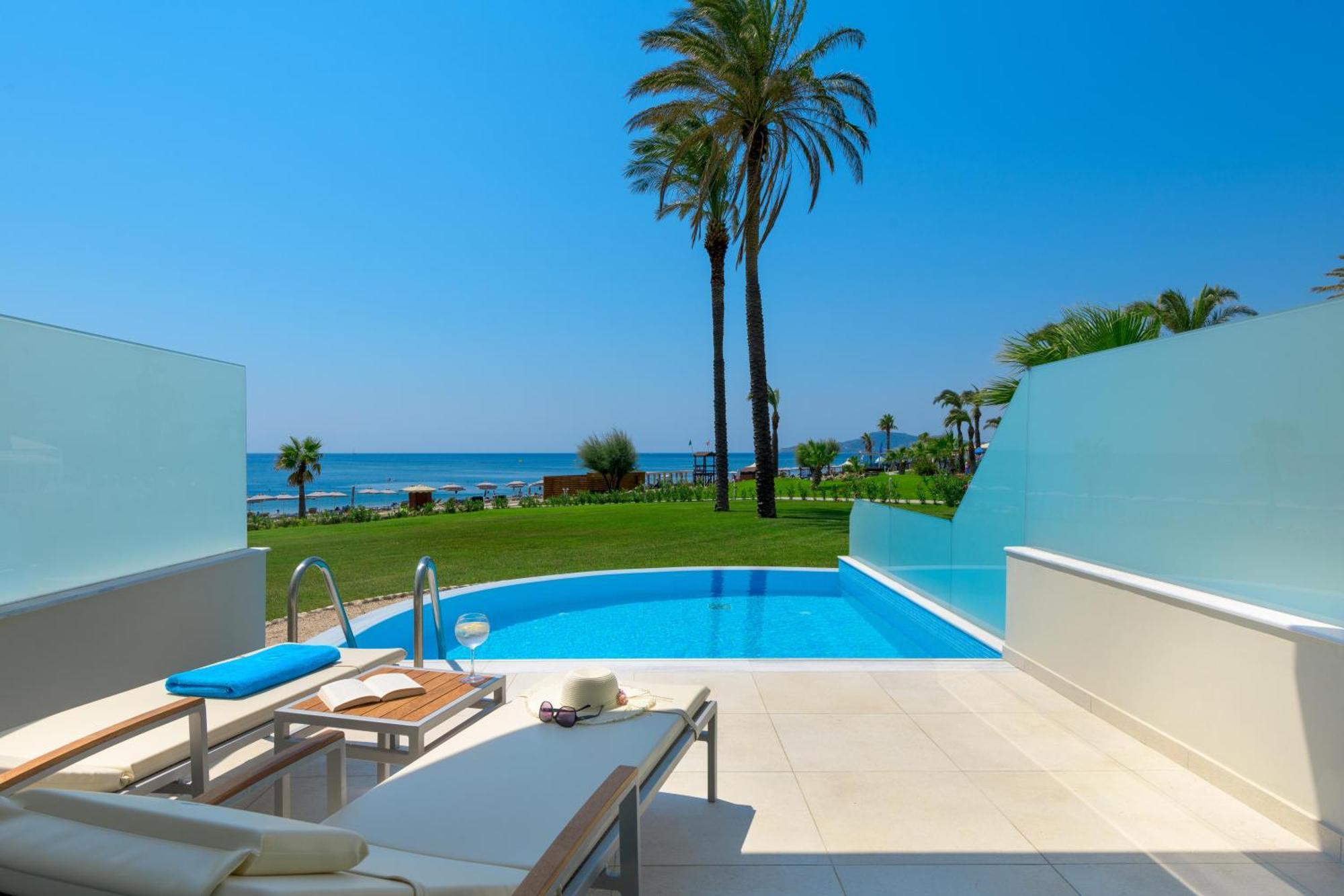 Rodos Palladium Leisure & Wellness Kallithea  Exterior photo A private pool at a hotel in Crete, Greece